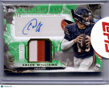 Caleb Williams 2024 Topps Inception Green /150 Auto Patch RPA Rookie RC Bears