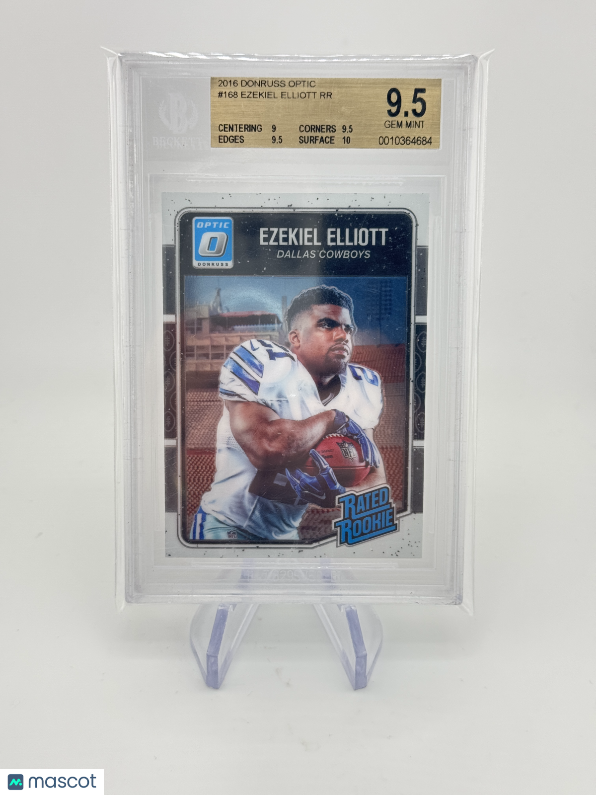 Ezekiel Elliott RR RC 2016 Donruss Optic Rookie RC BGS 9.5 Cowboys