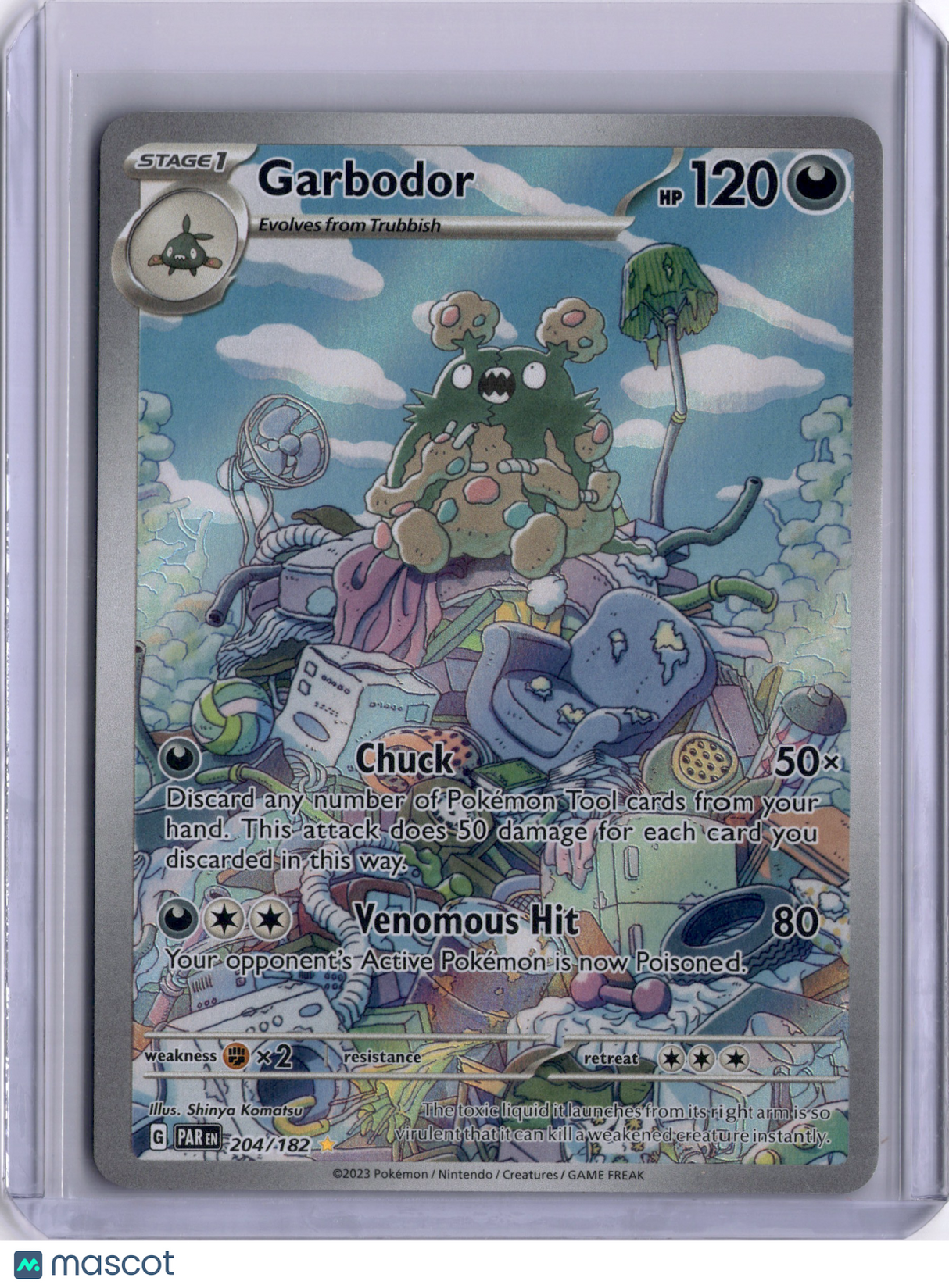 Garbodor Paradox Rift 204/182 Holo Rare TCG
