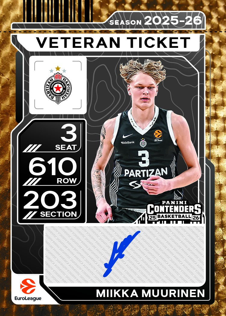 2025-26 Panini Contenders EuroLeague Hobby Box