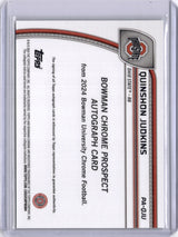 Quinshon Judkins 2024 Bowman Chrome University Auto Stealth Refractor Buckeyes