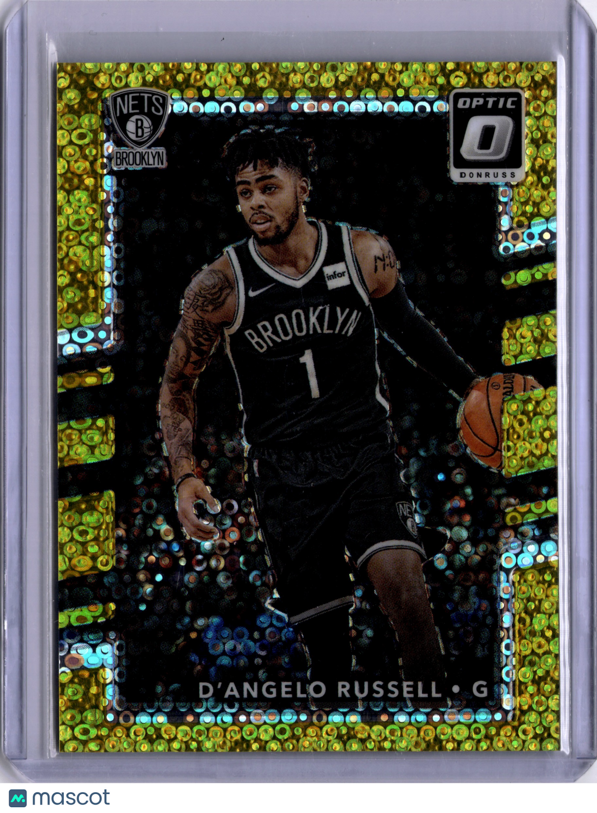 D’Angelo Russell 2017 Optic Gold Fast Break /10 Prizm Nets