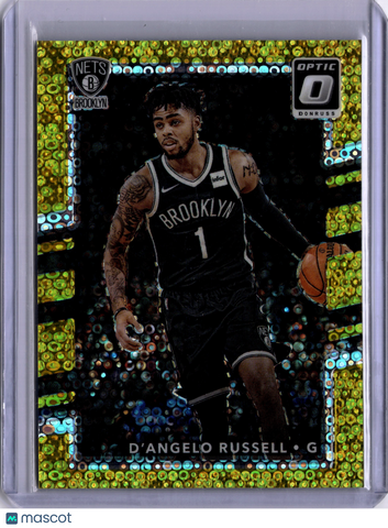 D’Angelo Russell 2017 Optic Gold Fast Break /10 Prizm Nets