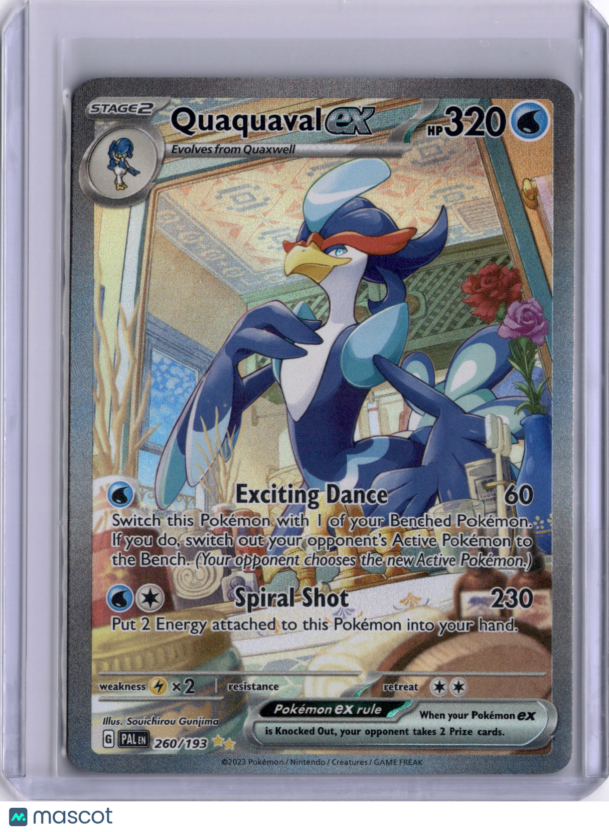 Quaquaval EX Paldea Evolved 260/193 Holo Special Illustration Rare TCG