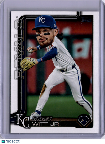 Bobby Witt Jr. 2025 Topps Series One Celebration Big Head SP Kansas City Royals