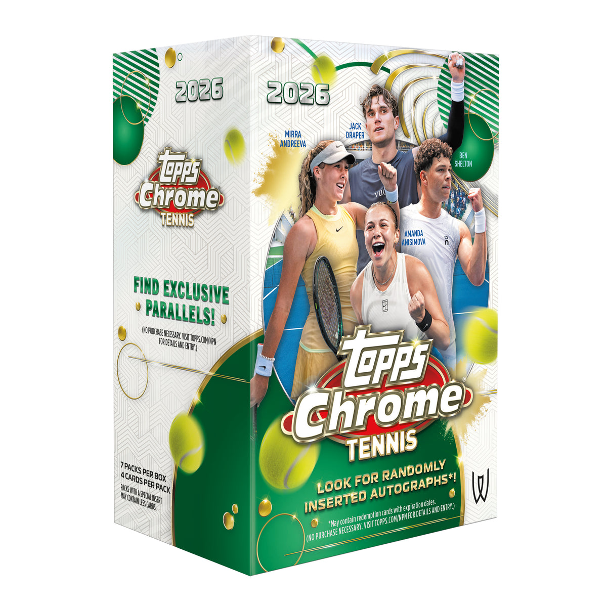 2026 Topps Chrome Tennis Blaster Value Box