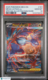 Mega Latias EX 2025 Pokemon Mega Evolution #181 Special Illustration Rare PSA 10