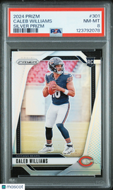 Caleb Williams 2024 Panini Prizm Silver Rookie RC PSA 8 Bears