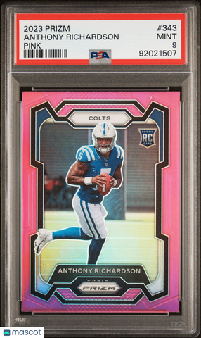 Anthony Richardson 2023 Panini Prizm PSA 9 Pink Rookie RC Colts