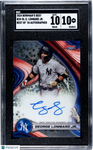 George Lombard Jr. 2024 Bowman's Best #B24-GL Yankees SGC 10 Auto 10