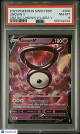 Unown V 2023 Pokemon Swsh Black Star Promo 300 PSA 8 TCG