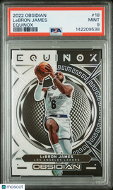 LeBron James 2022 Panini Obsidian Equinox /99 PSA 9 Mint Lakers