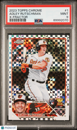 Adley Rutschman 2023 Topps Chrome X-Fractor Rookie RC PSA 9 Mint