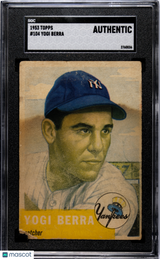 Yogi Berra 1953 Topps #104 SGC Authentic New York Yankees HOF