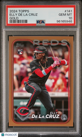 Elly De La Cruz 2024 Topps PSA 10 Gold /2024 Rookie RC Reds