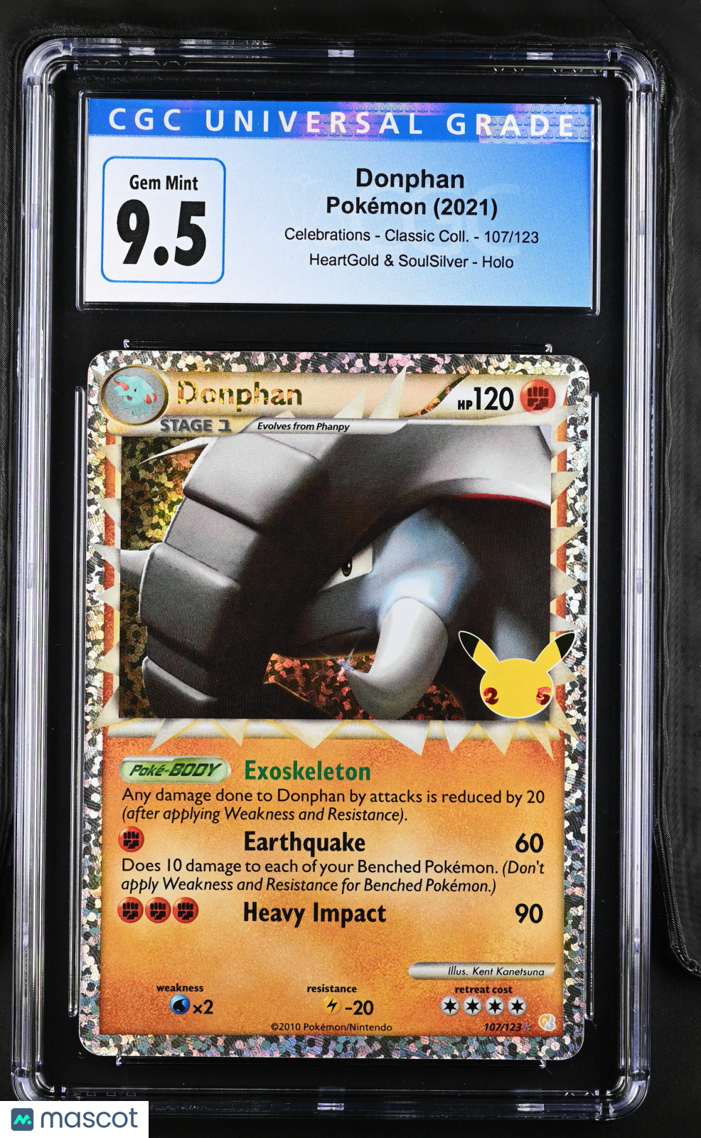 Donphan 2021 Celebrations - Classic Collection #107/123 CGC 9.5