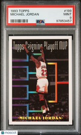 Michael Jordan 1993 Topps Playoff MVP PSA 9 Mint Bulls