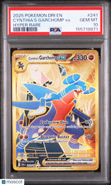 Cynthia's Garchomp EX 2025 Pokemon Destined Rivals 241 Hyper Rare PSA 10 Gem