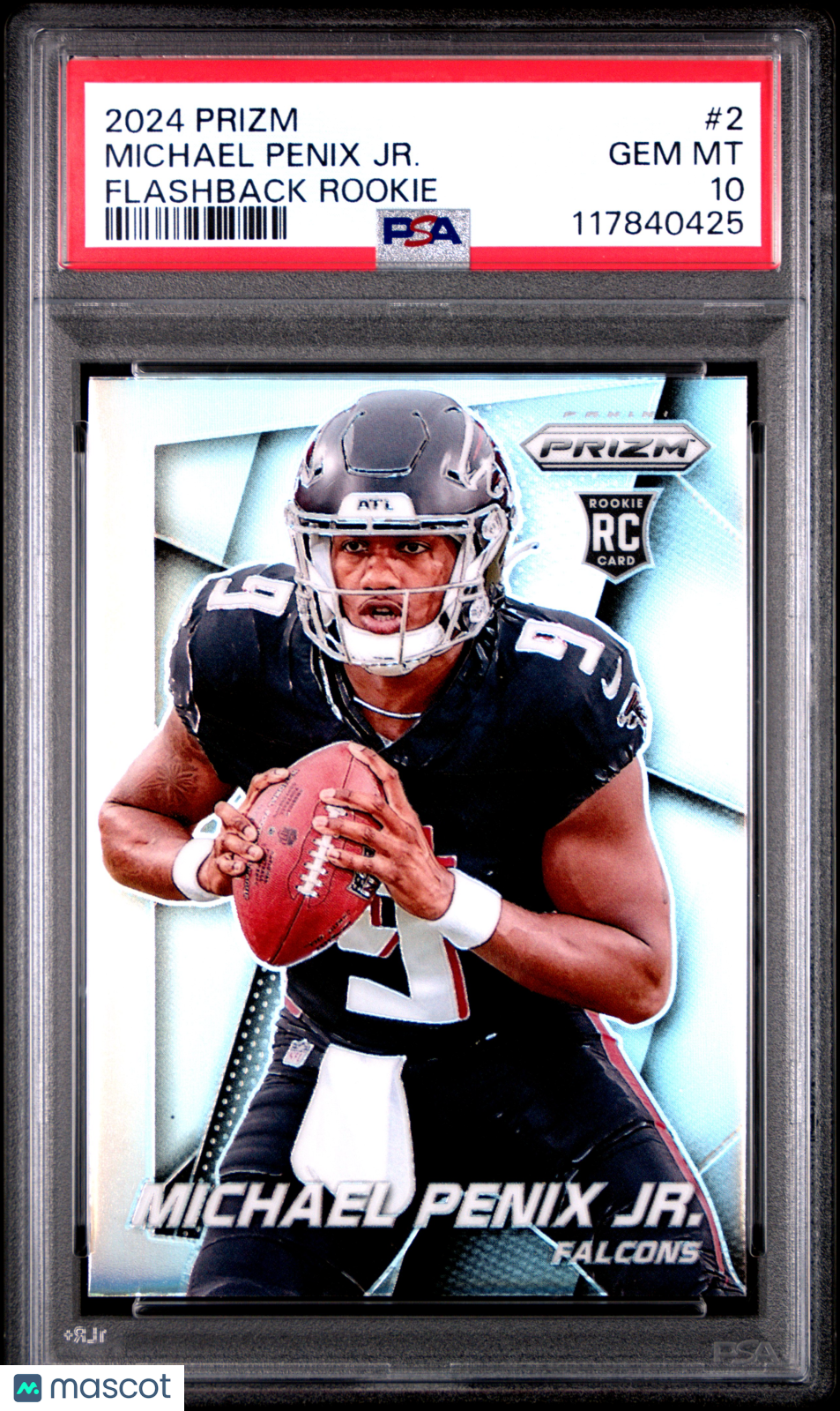 Michael Penix JR. 2024 Panini Prizm Prizm Flashback Rookie RC PSA 10 Gem Mint