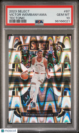 Victor Wembanyama 2023 Panini Select Tectonic Rookie RC PSA 10 Gem Mint