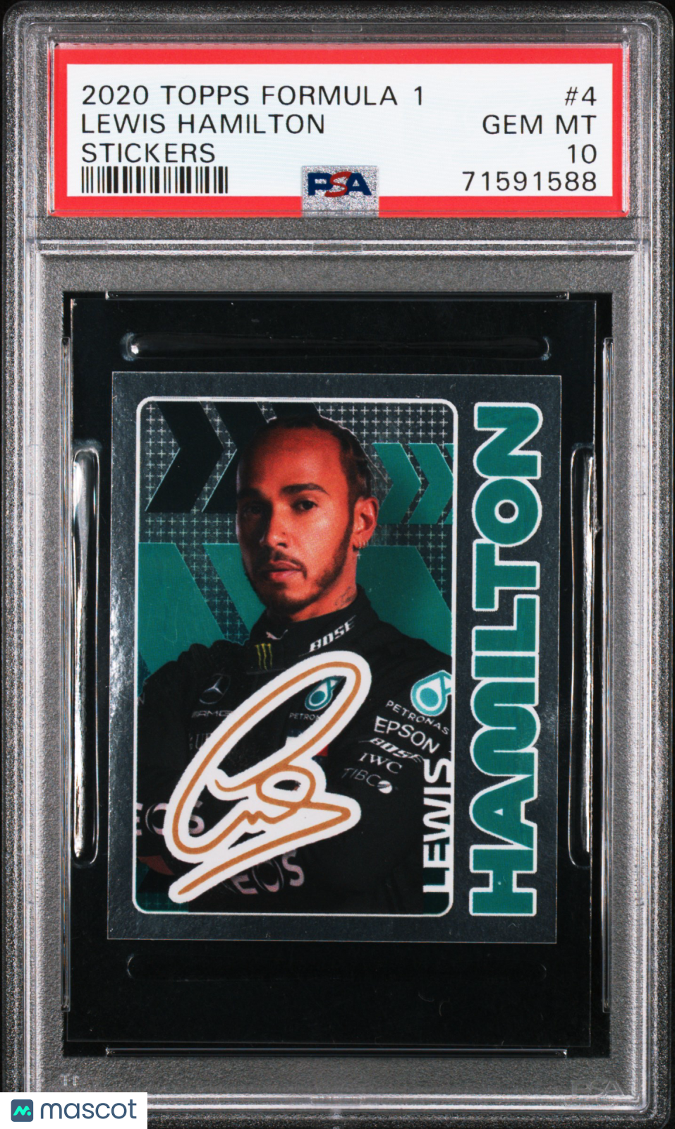 Lewis Hamilton 2020 Topps Formula 1 Stickers F1 PSA 10 Gem Mint
