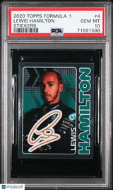 Lewis Hamilton 2020 Topps Formula 1 Stickers F1 PSA 10 Gem Mint
