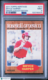 Bryce Harper 2011 Topps Heritage Minor League Edition PSA 9 Mint
