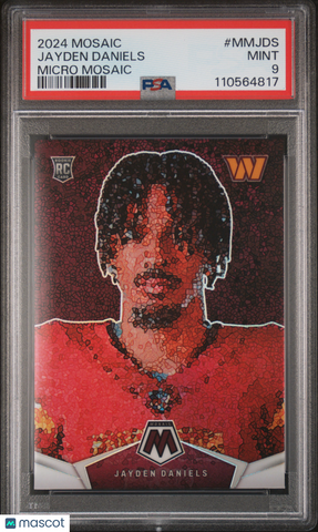 Jayden Daniels 2024 Panini Mosaic Micro Mosaic Rookie RC PSA 9 Mint SP Case Hit