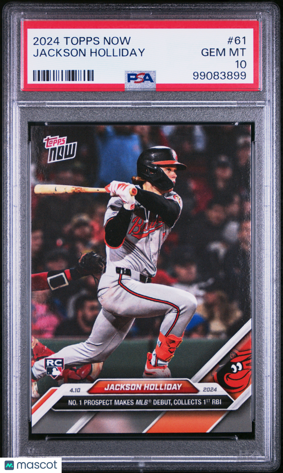Jackson Holliday 2024 Topps Now Rookie RC PSA 10 Gem Mint