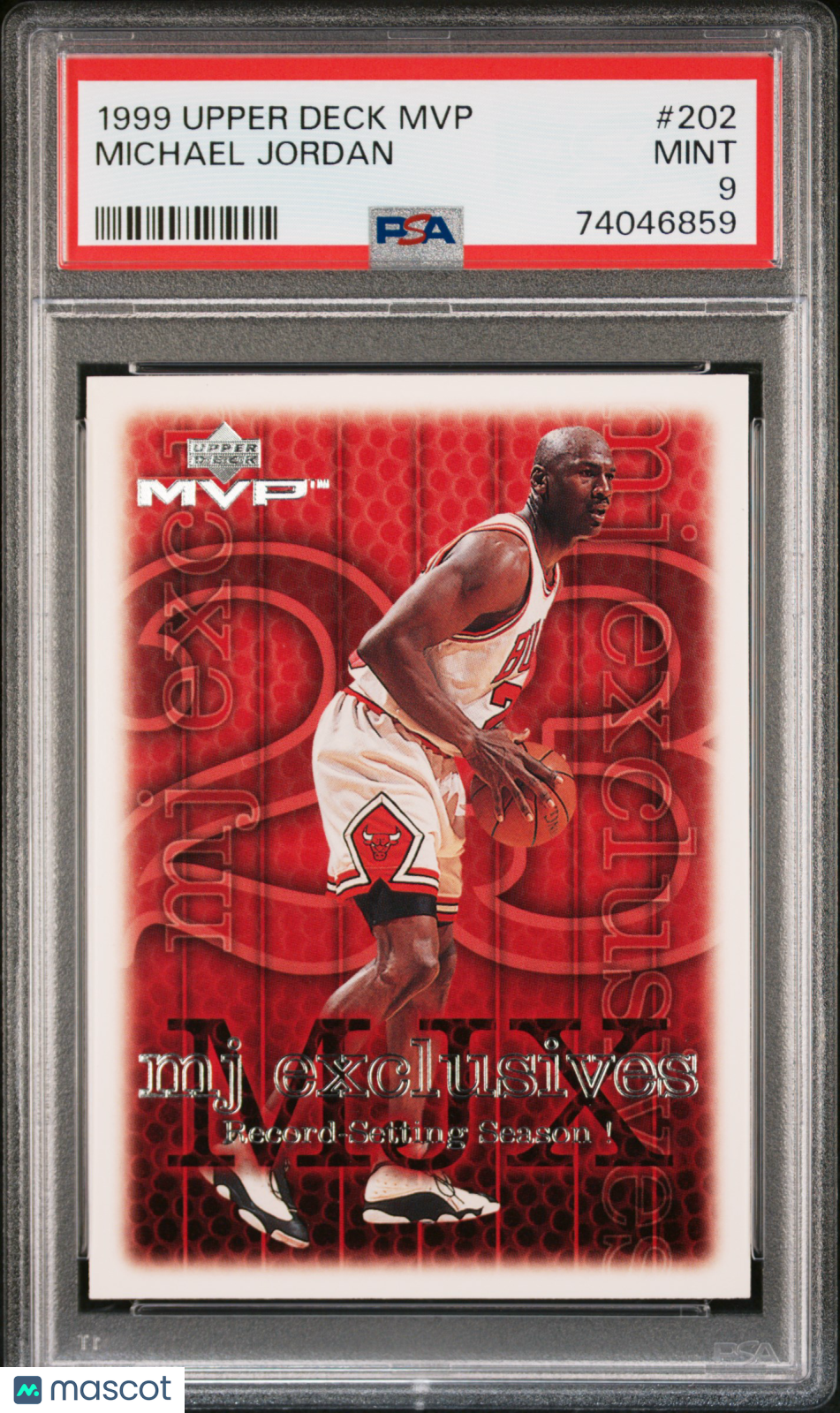 Michael Jordan 1999 Upper Deck MVP MJ Exclusives PSA 9 Mint Bulls HOF