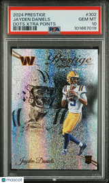 Jayden Daniels 2024 Panini Prestige PSA 10 Dots Xtra Points Rookie RC