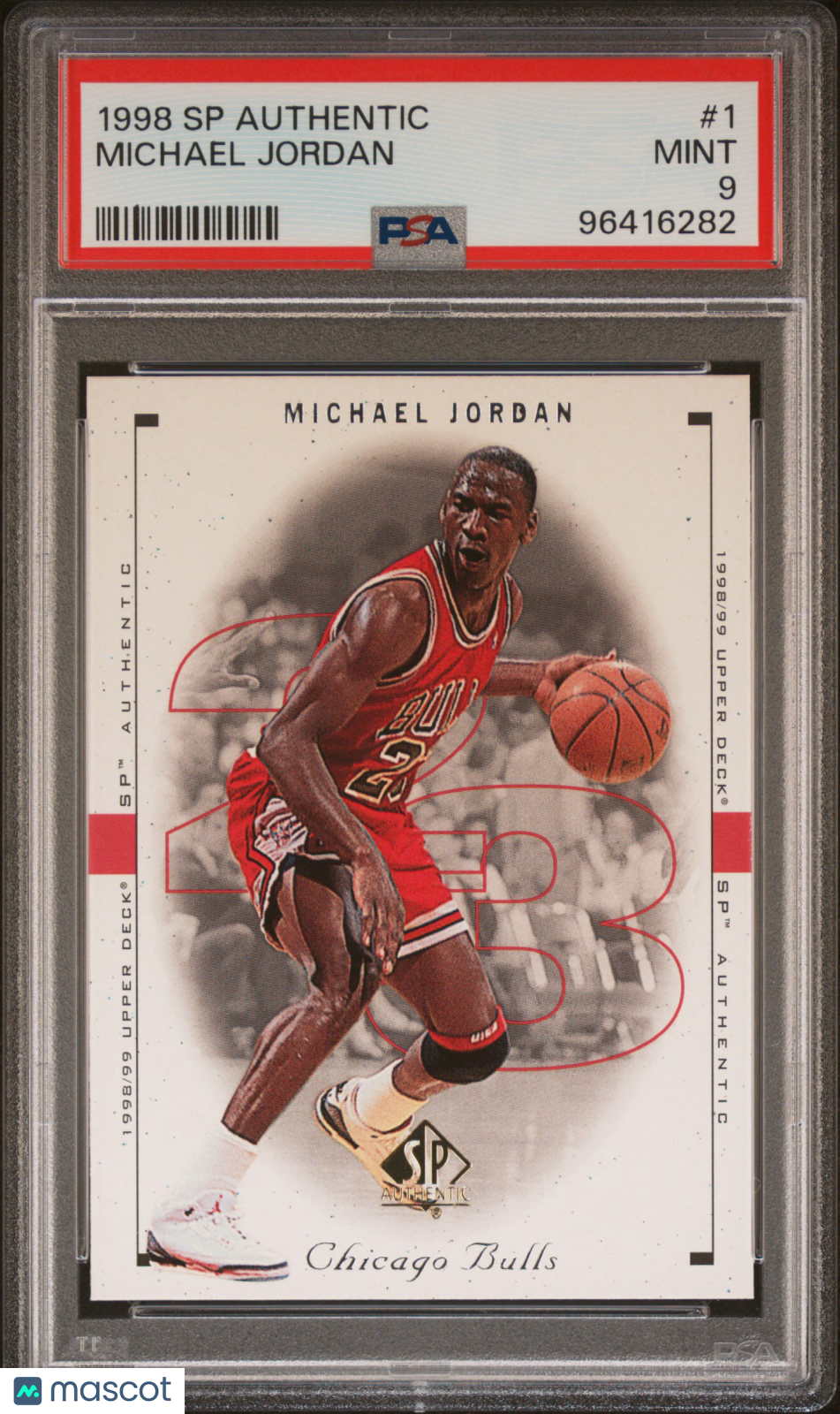 Michael Jordan 1998-99 SP Authentic PSA 9 Mint Bulls HOF