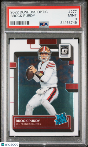 Brock Purdy 2022 Panini Donruss Optic Rookie RC PSA 9 Mint 49ers