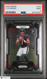 CJ Stroud 2023 Panini Prizm Rookie RC PSA 9 Mint Texans