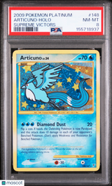 Articuno 2009 Pokemon Platinum Supreme Victors #148 Holo PSA 8