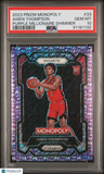 Amen Thompson 2023 Prizm Monopoly PSA 10 Purple Millionaire Shimmer /50 Rookie