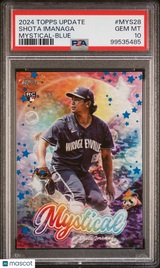 Shota Imanaga 2024 Topps Update Mystical Blue Rookie RC PSA 10 Gem Mint Cubs