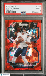 Justin Fields 2021 Panini Prizm Red Ice Rookie RC PSA 9 Mint