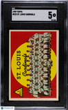 St Louis Cardinals 1959 Topps #223 SGC 5 Excellent