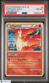 Rapidash 2010 Pokemon Heartgold & Soulsilver Triumphant #8 PSA 8