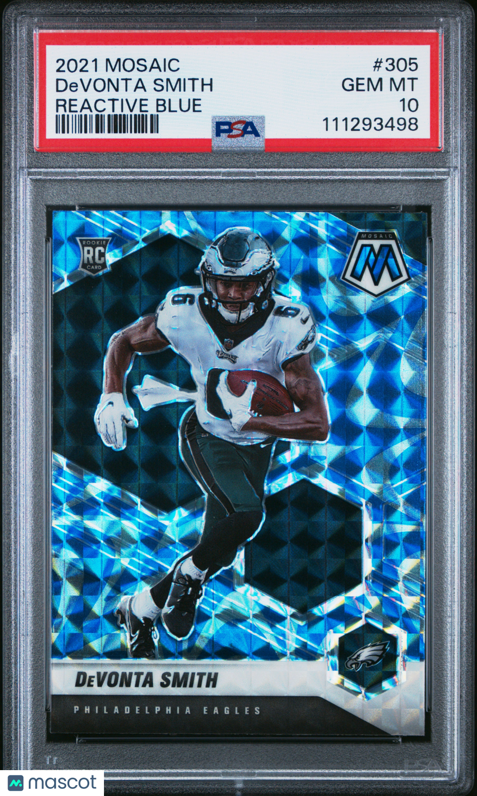 Devonta Smith 2021 Panini Mosaic Reactive Blue Rookie RC PSA 10 Gem Mint
