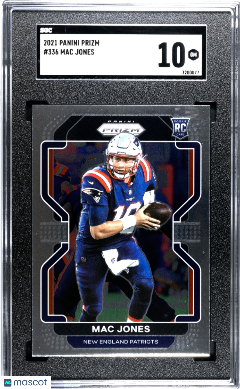 Mac Jones 2021 Prizm SGC 10 Rookie RC Patriots