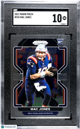 Mac Jones 2021 Prizm SGC 10 Rookie RC Patriots