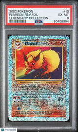 Flareon Reverse Foil 2002 Pokemon Legendary Collection #10 PSA 6