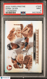 Derek Jeter 2023 Topps Pristine 7 Wonders /70 PSA 9 Yankees HOF