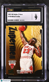 Michael Jordan 1997-98 SkyBox Z-Force Zupermen CGC 9 Mint Bulls