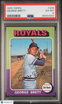 George Brett 1975 Topps PSA 6 Rookie RC Royals