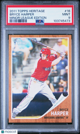 Bryce Harper 2011 Topps Heritage Minor League Edition PSA 9 Mint