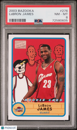 LeBron James 2003 Bazooka Rookie RC PSA 8 Near Mint