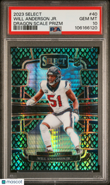 Will Anderson Jr. 2023 Panini Select Dragon Scale /70 Rookie RC PSA 10 Gem Mint